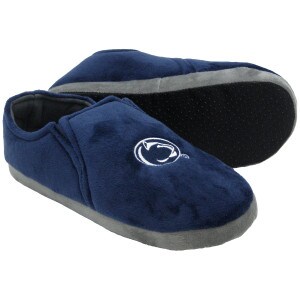 navy comfyloaf slippers with Penn State Athletic Logo
